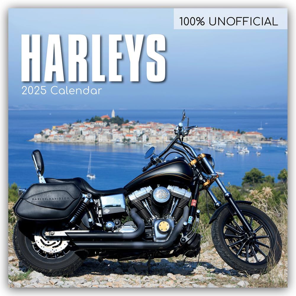 Harleys - Harley Davidson 2025 - 16 Month Calendar: Original
